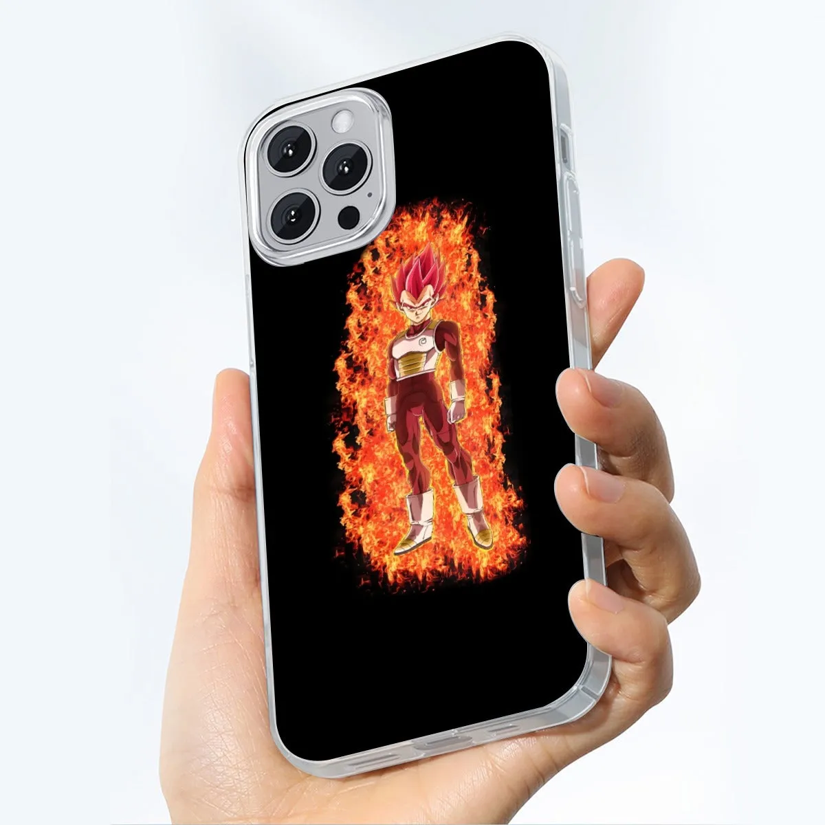 DBZ Vegeta Super Saiyan God Whis Symbol Fire Aura Streetstyle  Iphone 14 Case