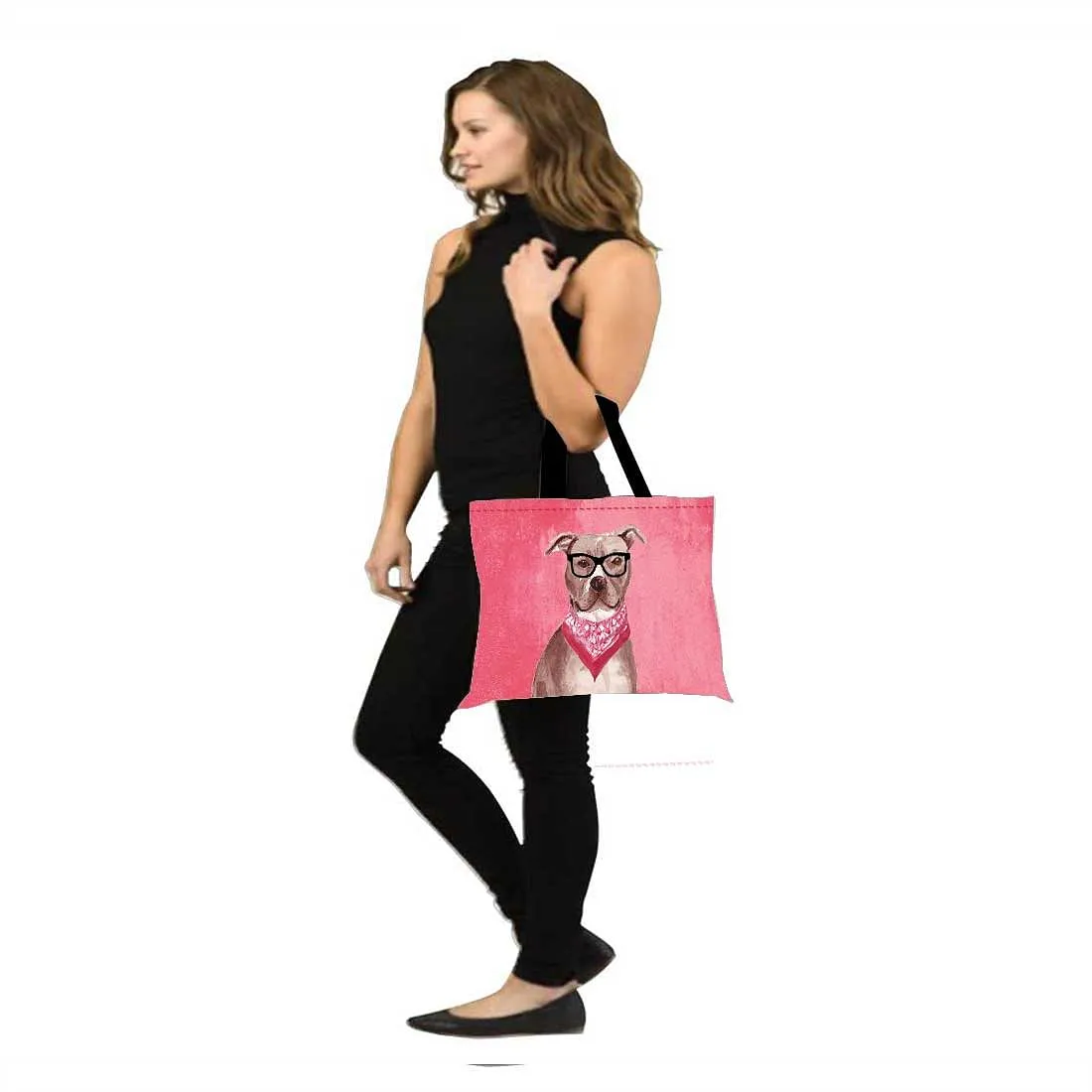 Designer Tote Bag With Zip Beach Gym Travel Bags -  Smart Hip Dogs