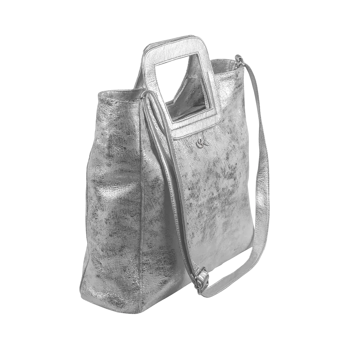 Enigma Tote in Platinum