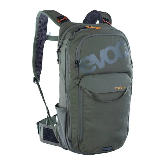 EVOC Stage 12 Hydration Bag Versatile 12L Daypack for Biking & Hiking with Hydration System and Comfort Fit