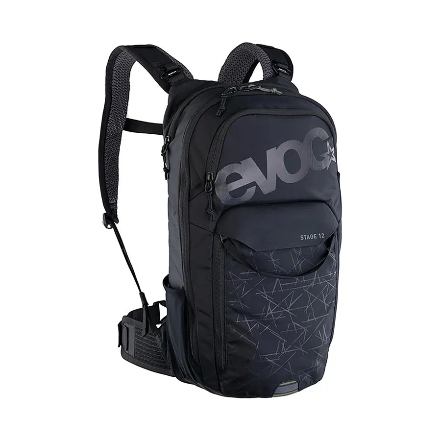 EVOC Stage 12 Hydration Bag Versatile 12L Daypack for Biking & Hiking with Hydration System and Comfort Fit