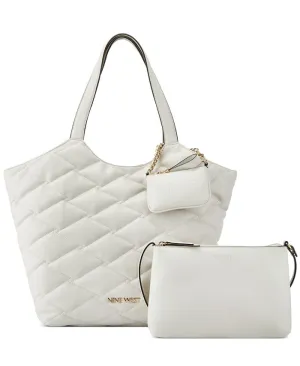 Extra large 3 in 1 tote bag Regan Nine West, white