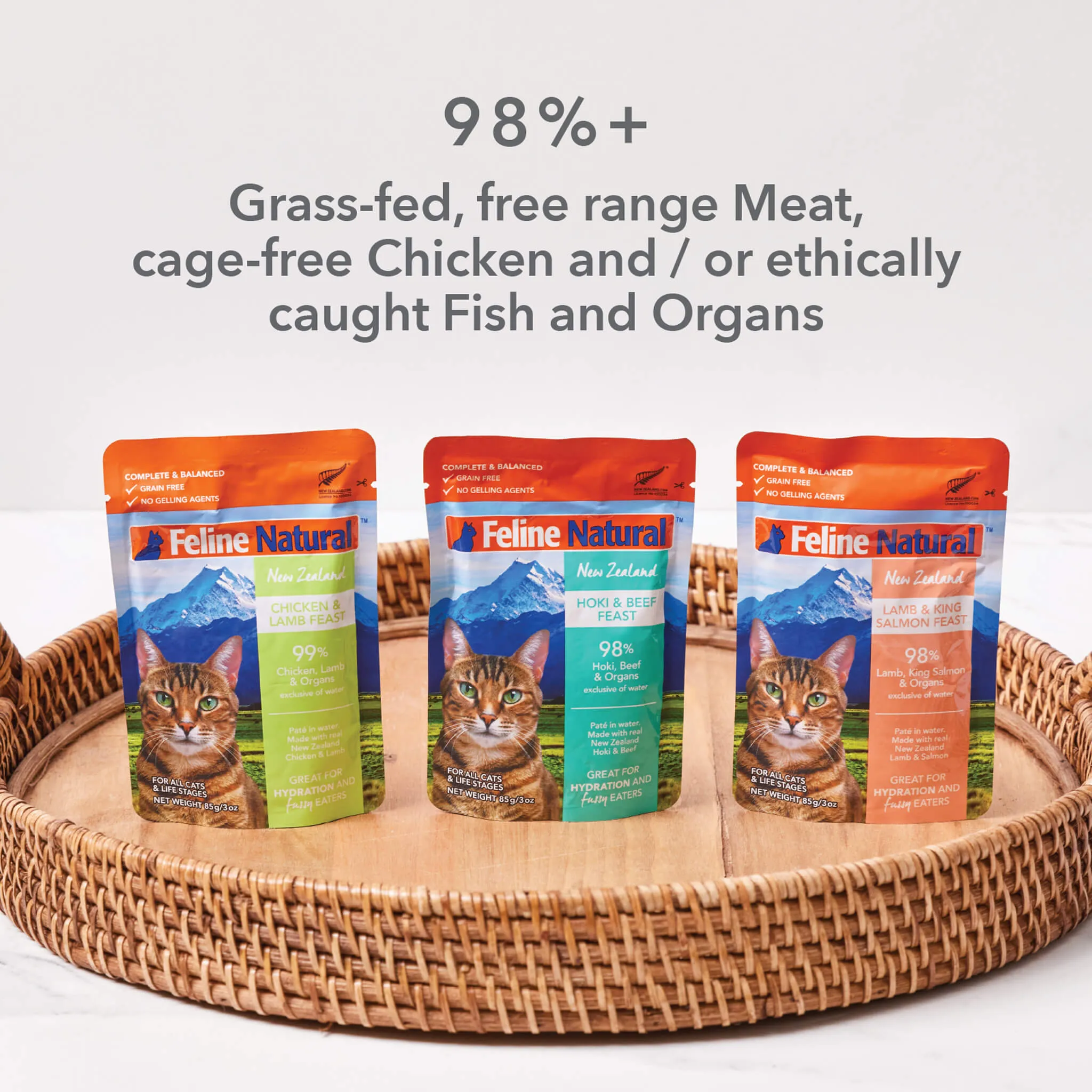 Feline Natural Grain-Free Cat Pouches