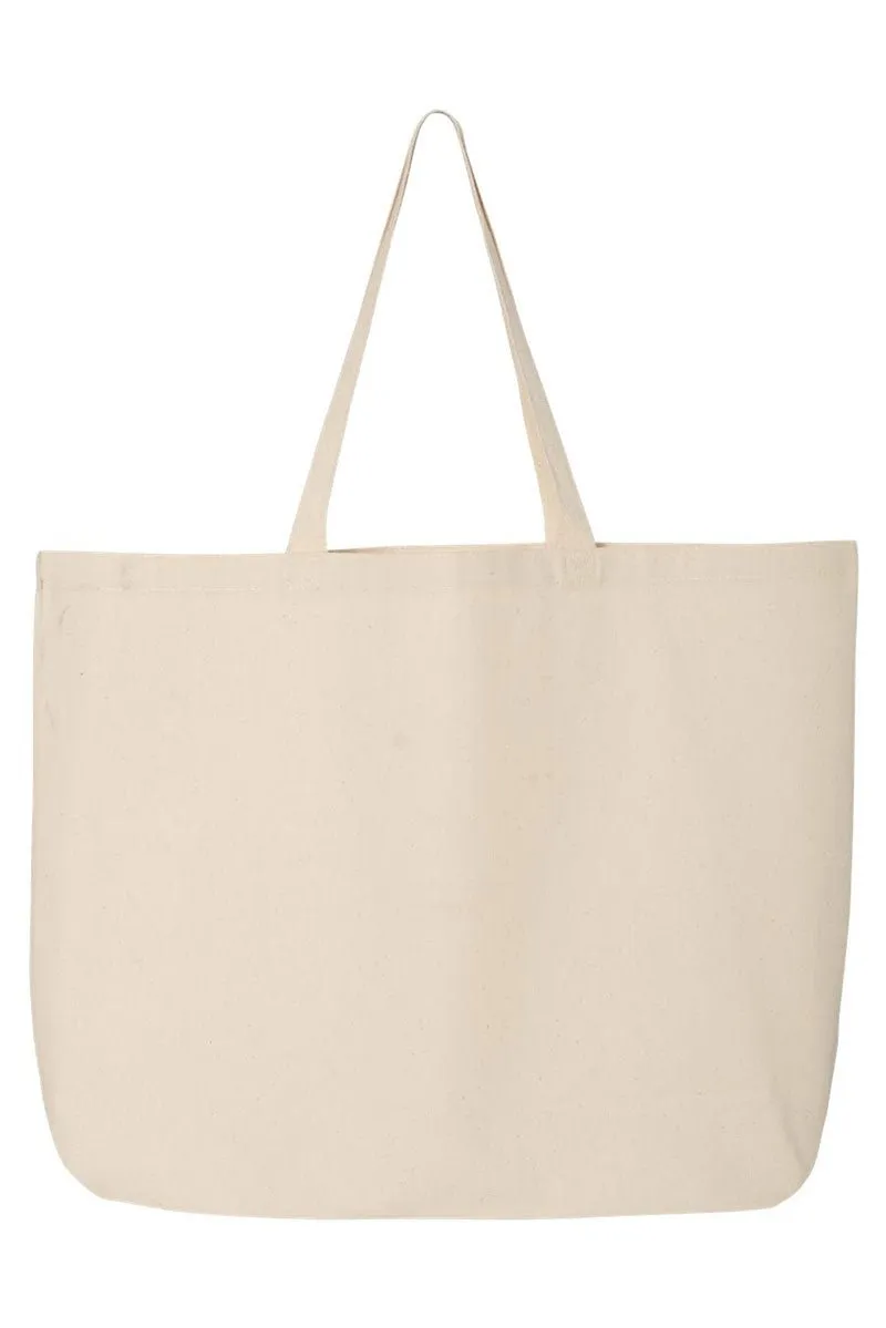 Gingerbread Checkerboard Canvas Jumbo Tote