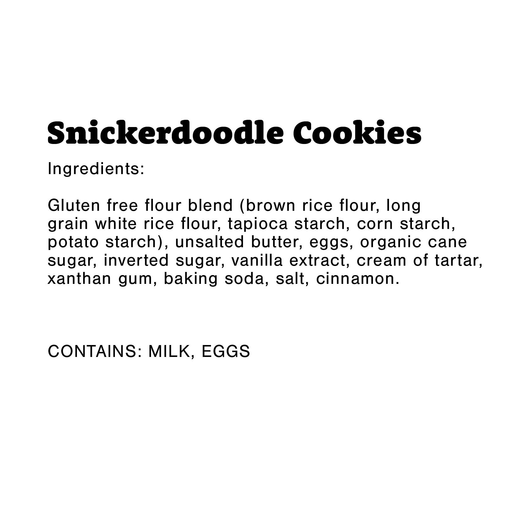 Gluten-Free Snickerdoodle Cookies Shelf Stable Pouch (6 Pack)