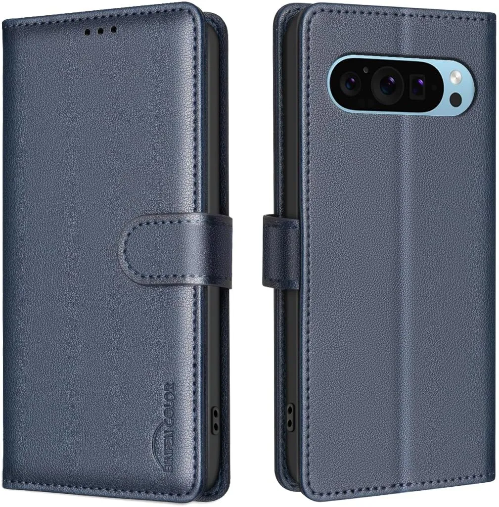 Google Pixel 9 Pro Wallet Case Magnetic Shockproof Flip Cover