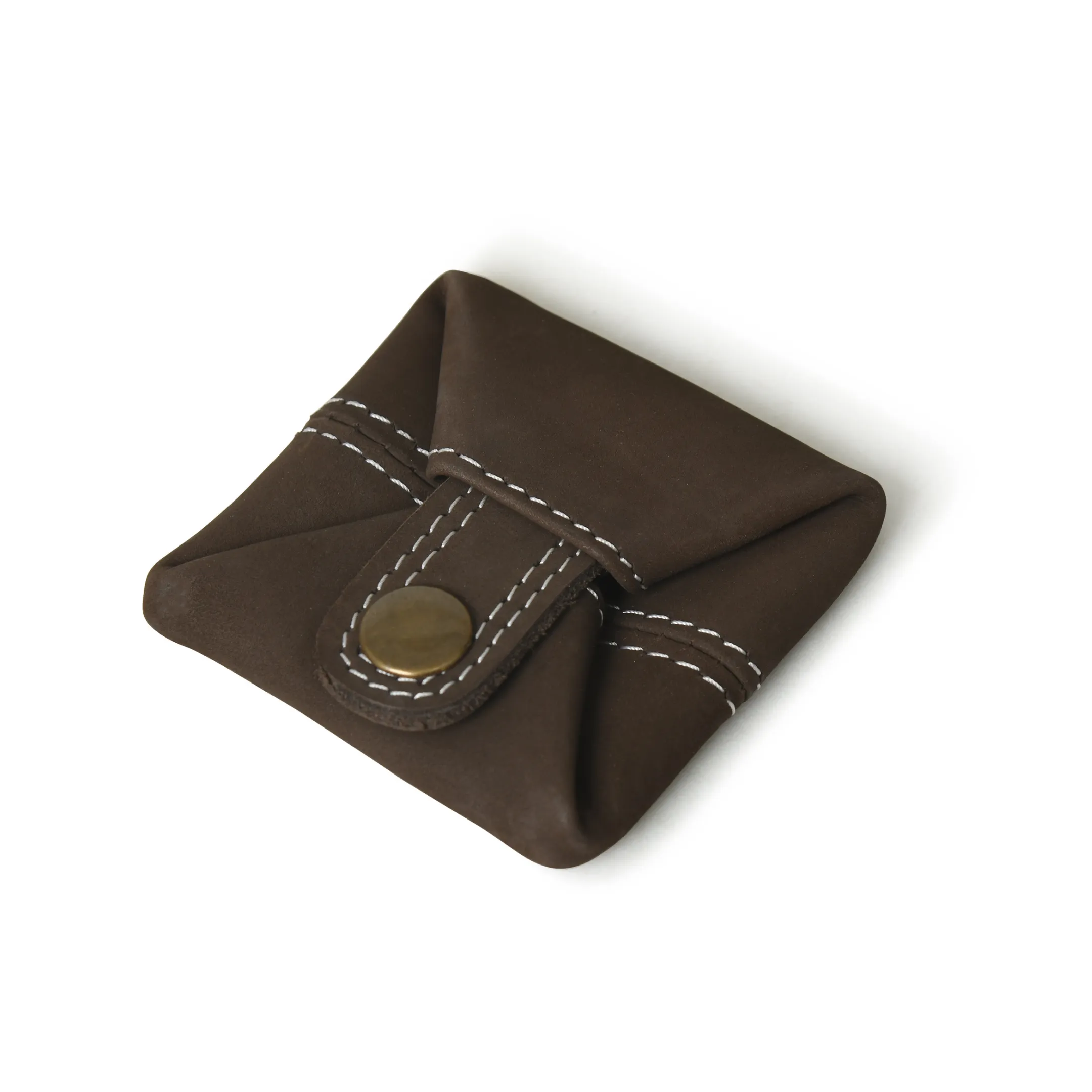 Handcrafted Top Grain Nubuck Leather Coin Pouch for Men & Women