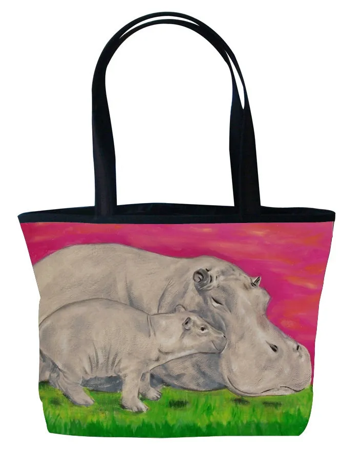 Hippo Purrfect Tote -Communal Clan