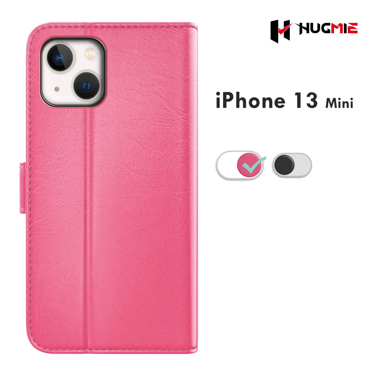 Hugmie® Classic Series iPhone 13 Mini Leather Folio Case