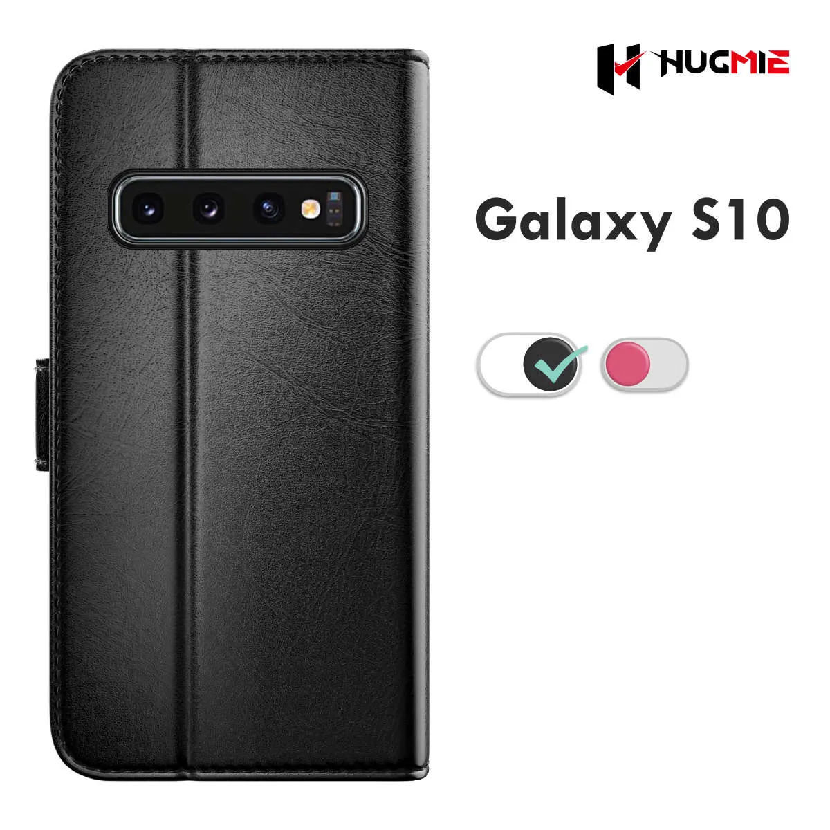 Hugmie® Classic Series Samsung Galaxy S10 Leather Folio Case