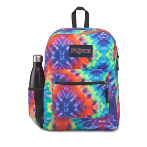 JanSport Cross Town Plus Red Multi Hippie Days Backpack [WS]