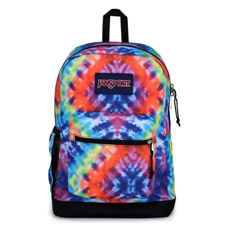 JanSport Cross Town Plus Red Multi Hippie Days Backpack [WS]