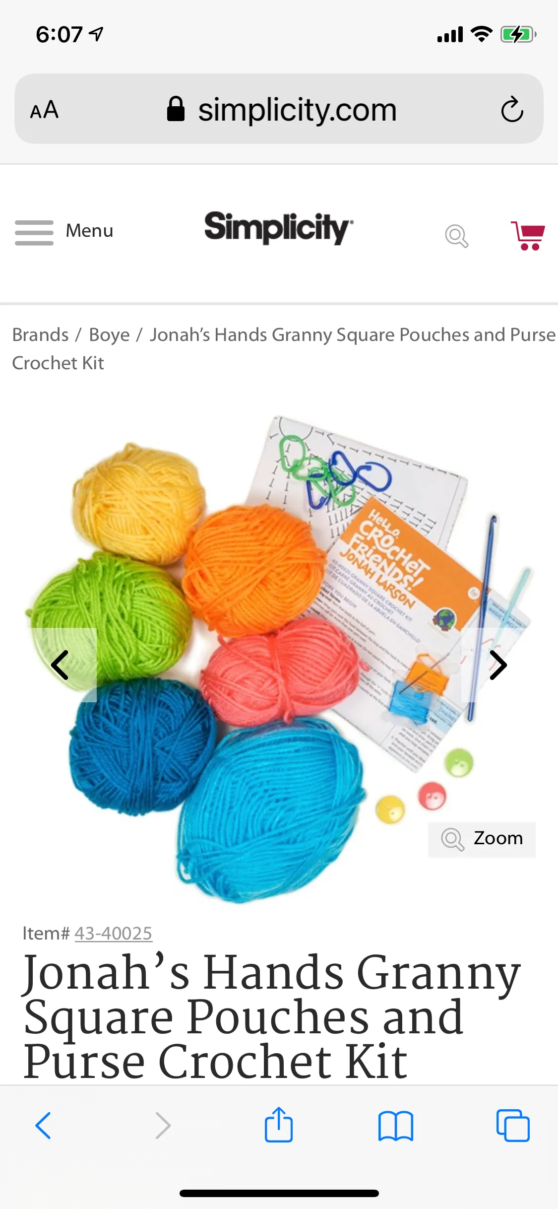 Jonah’s Hands Granny Square Pouches & Purse Kit