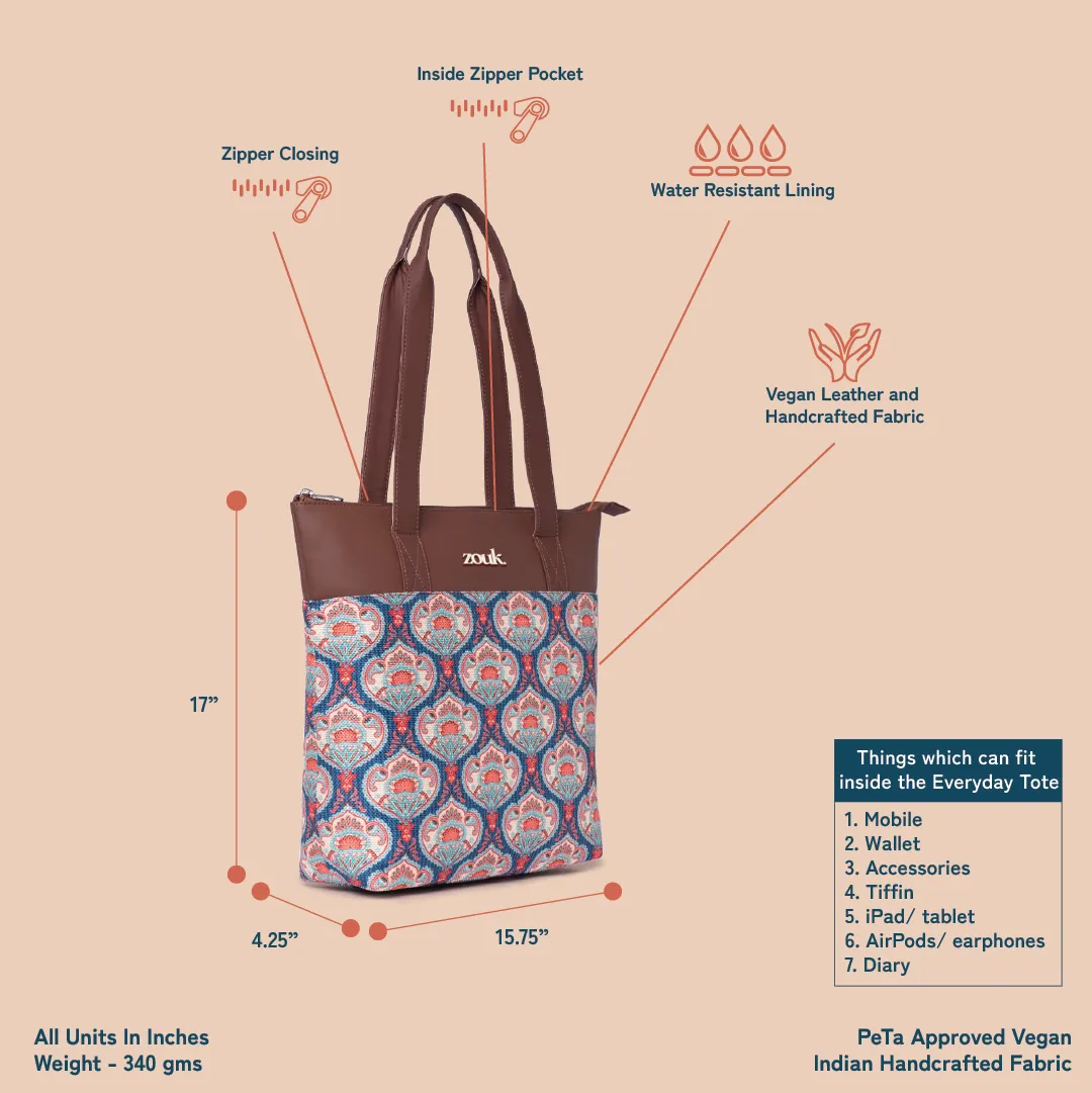 Kovil Blue Everyday Tote Bag