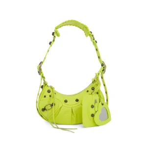 Le Cagole Shoulder Bag XS in Neon Yellow