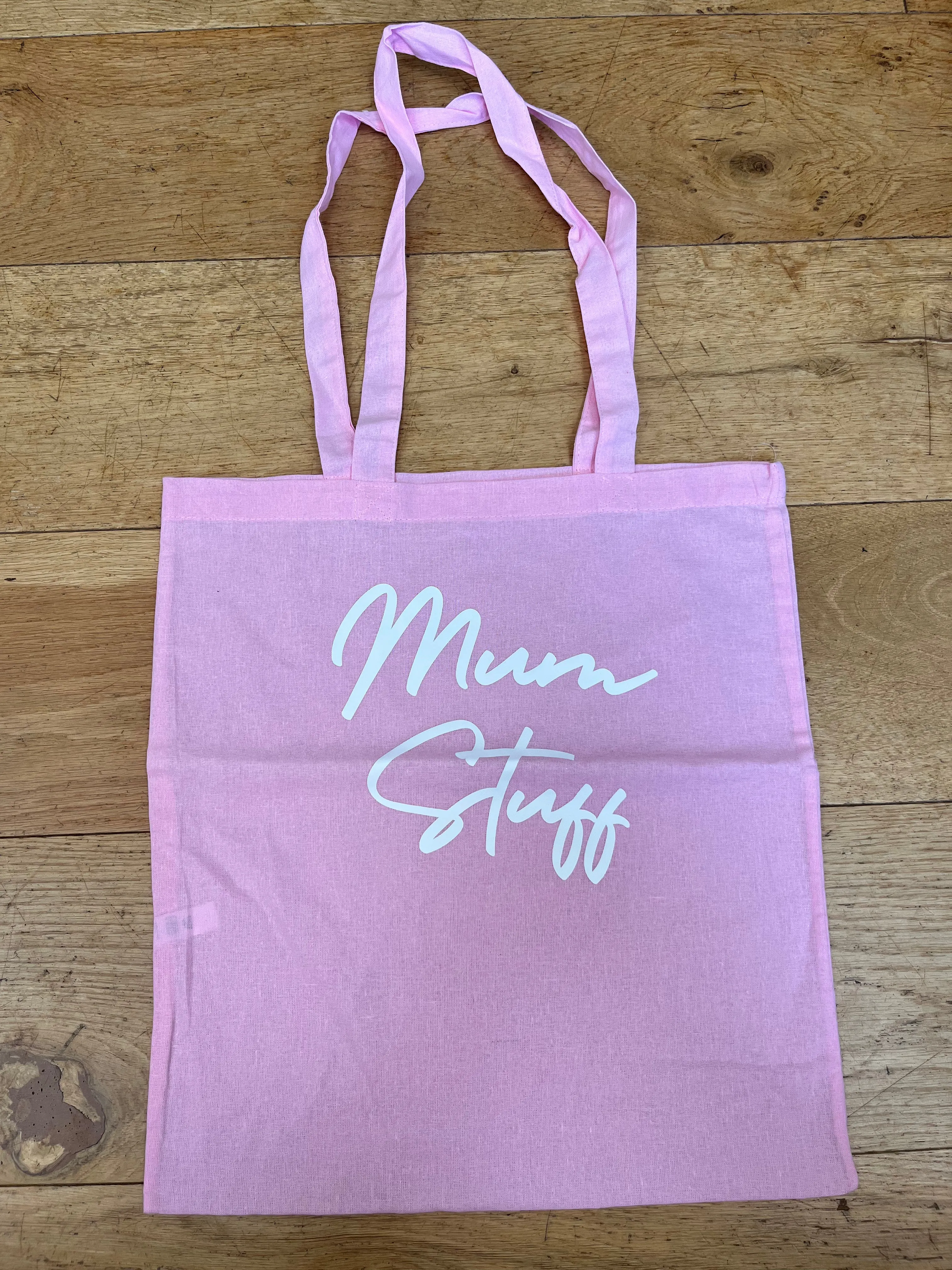 Mum Stuff Natural Dyed Canvas Tote Bag (5 Colours)