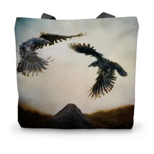 Odin's Ravens Canvas Tote Bag