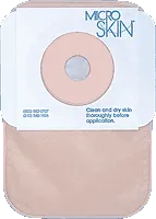 One-piece Colostomy Closed-end Pouch with Microskin® Adhesive Plain Barrier and MicroDerm™ Thin Washer 1" Stoma Opening