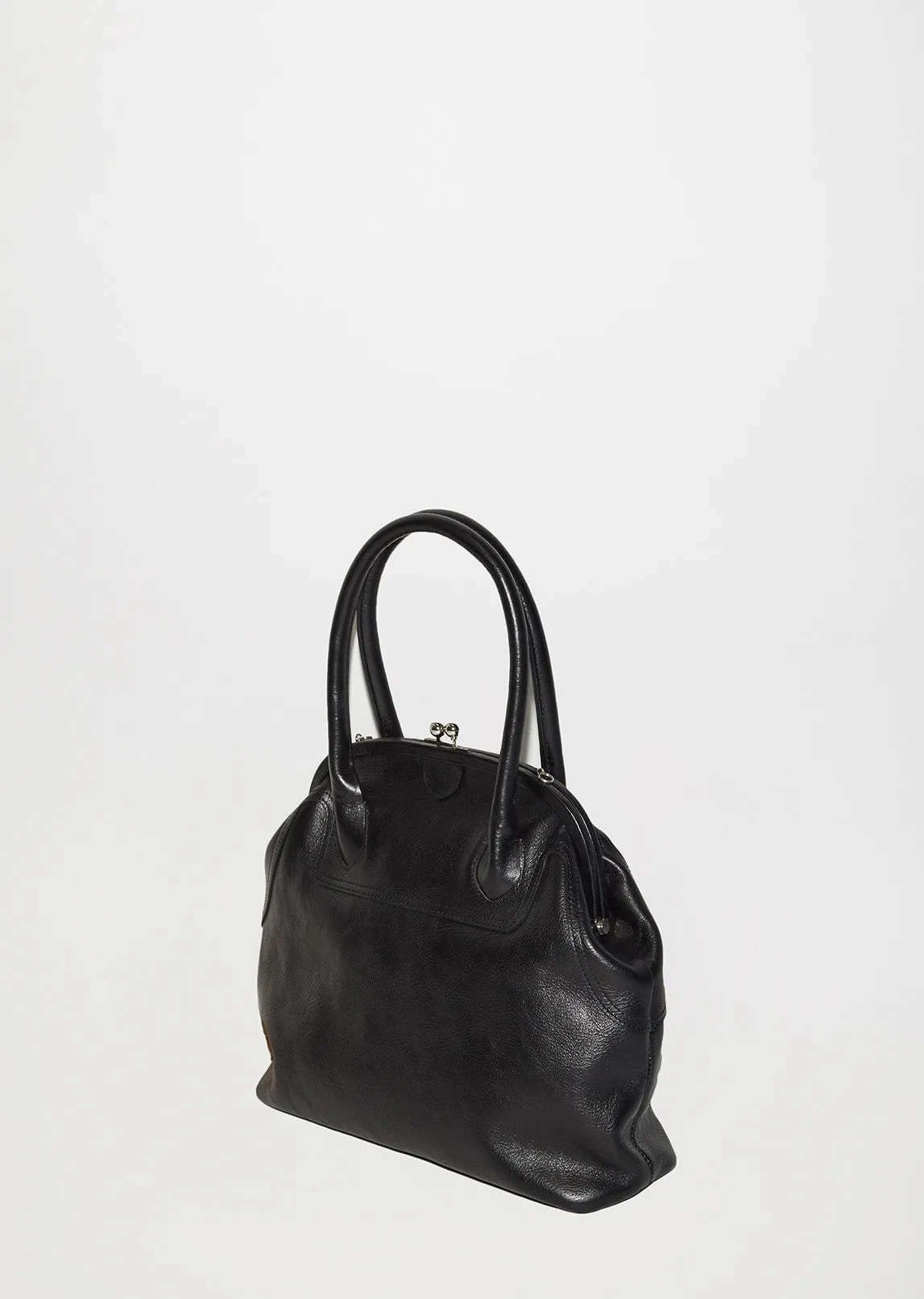 Paneled Clasp Bag