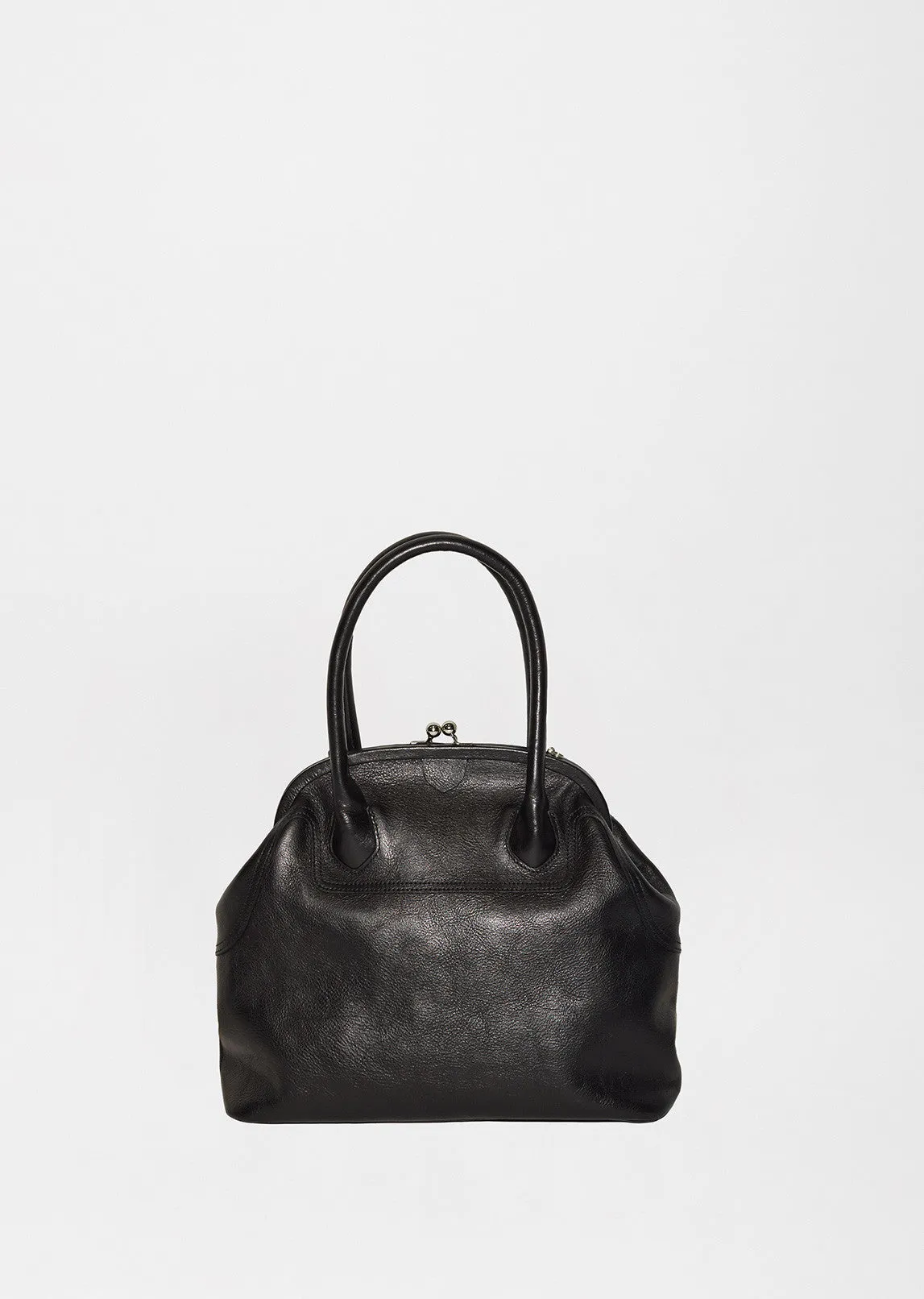 Paneled Clasp Bag