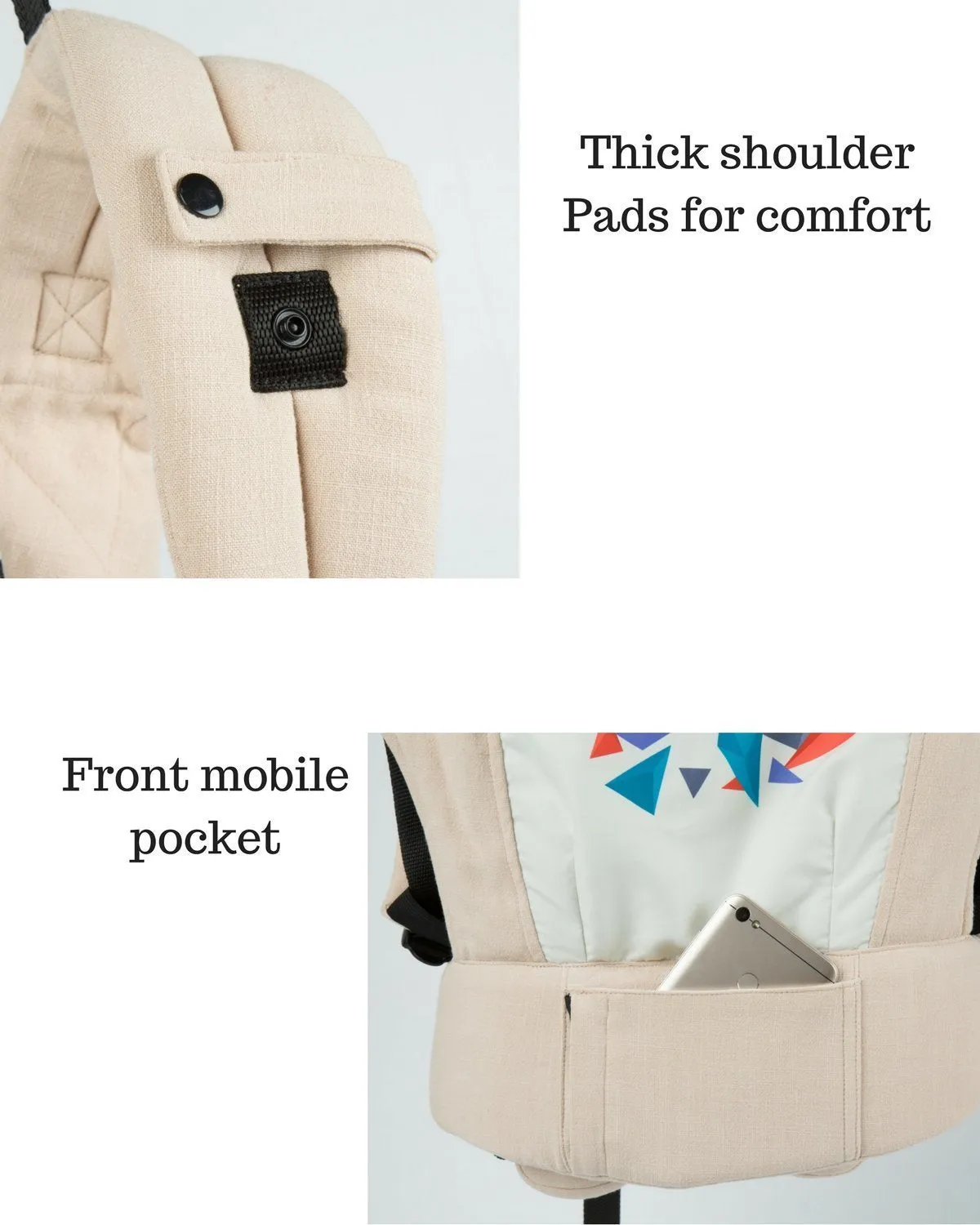 R For Rabbit Hug Me Elite Baby Carriers- Cream