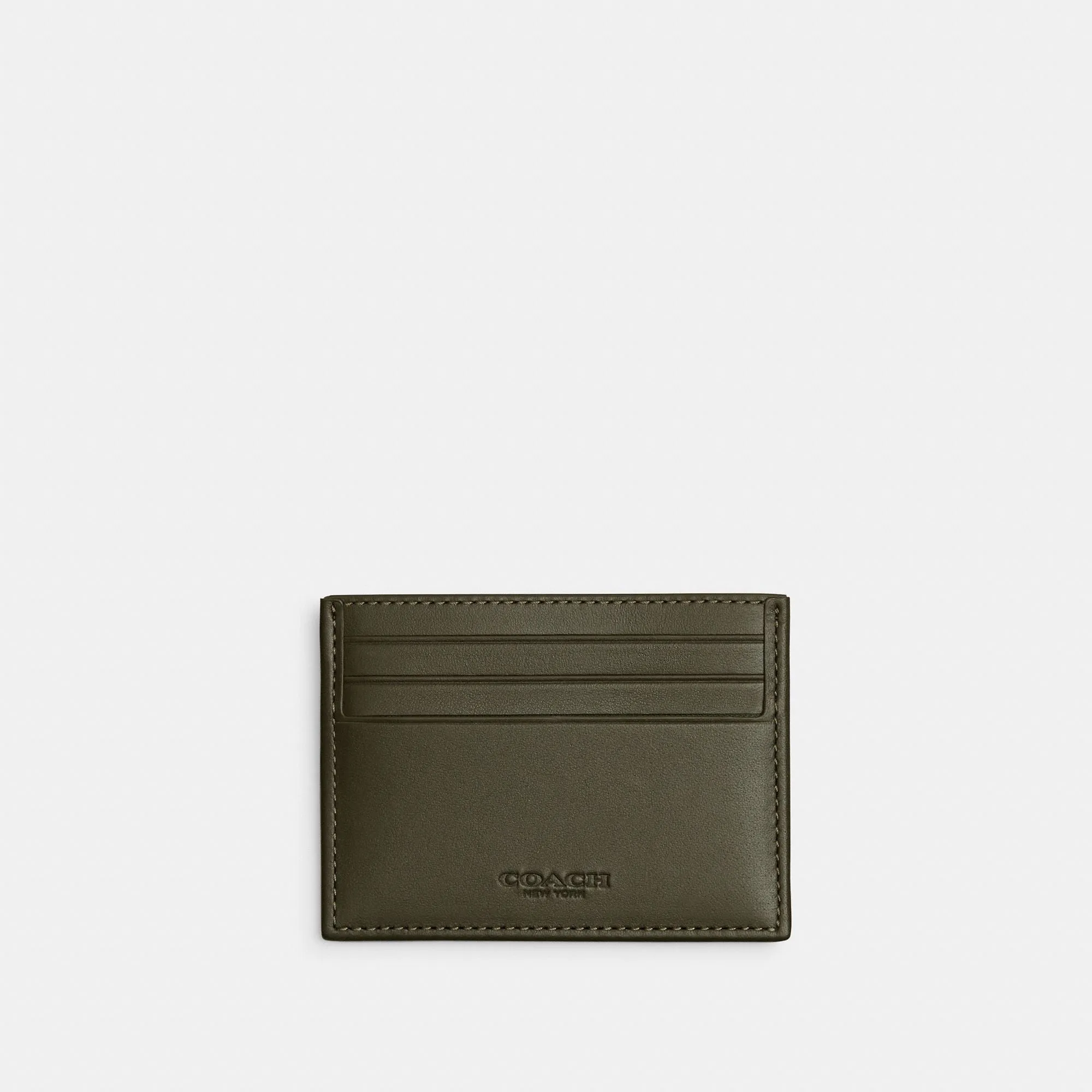 Refined Card Case In Signature Canvas Jacquard