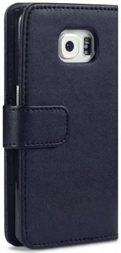 Samsung Galaxy S6 Edge Wallet Case - Black