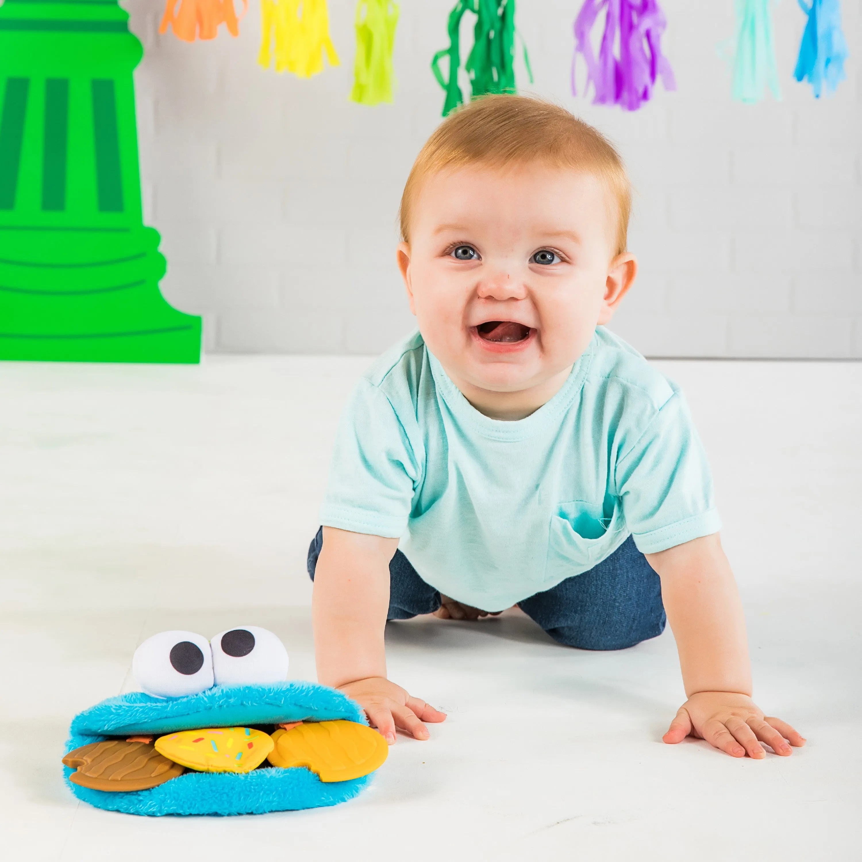 Sesame Street Cookie Mania Teether On-the-Go Take-Along Toy