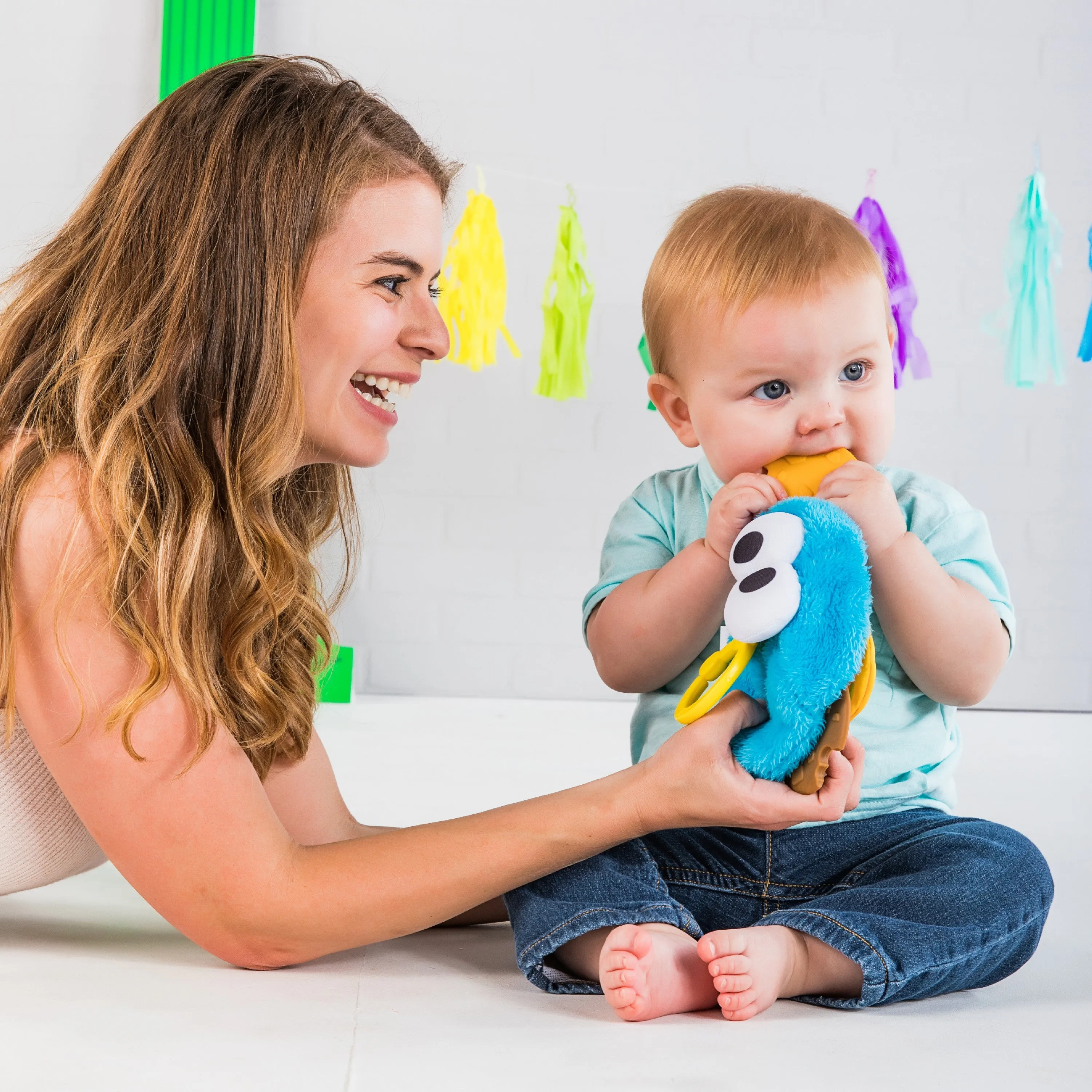 Sesame Street Cookie Mania Teether On-the-Go Take-Along Toy