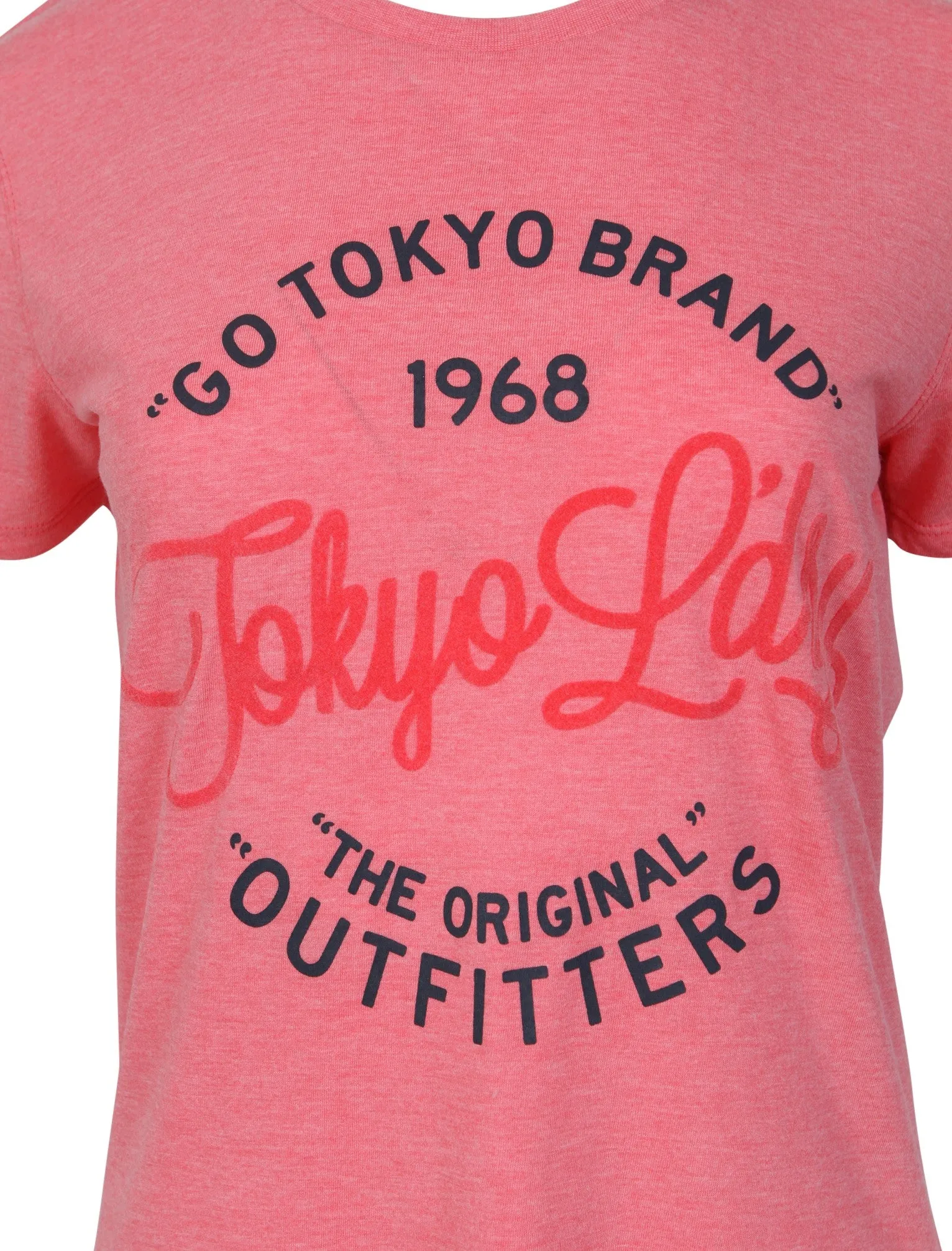 Suri Motif T-Shirt in Coral Marl - Tokyo Laundry