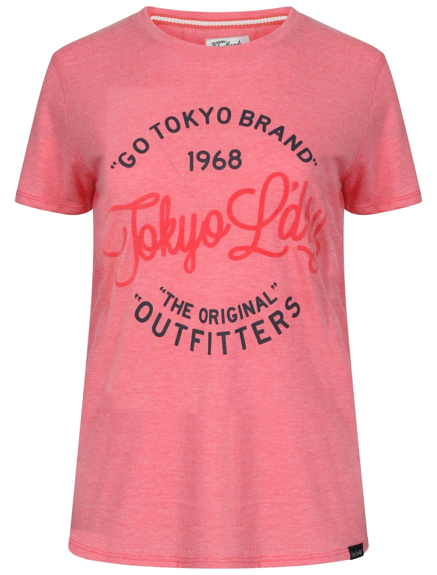 Suri Motif T-Shirt in Coral Marl - Tokyo Laundry