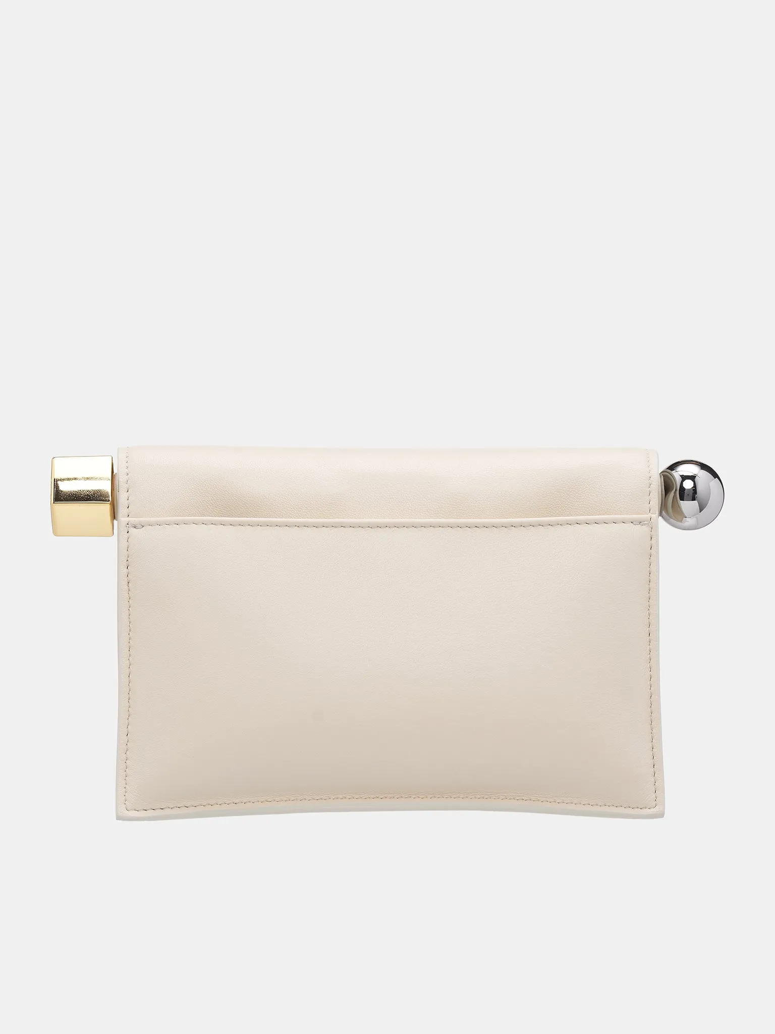 The Small Rond Carré Clutch (241BA392-3171-LIGHT-IVORY)