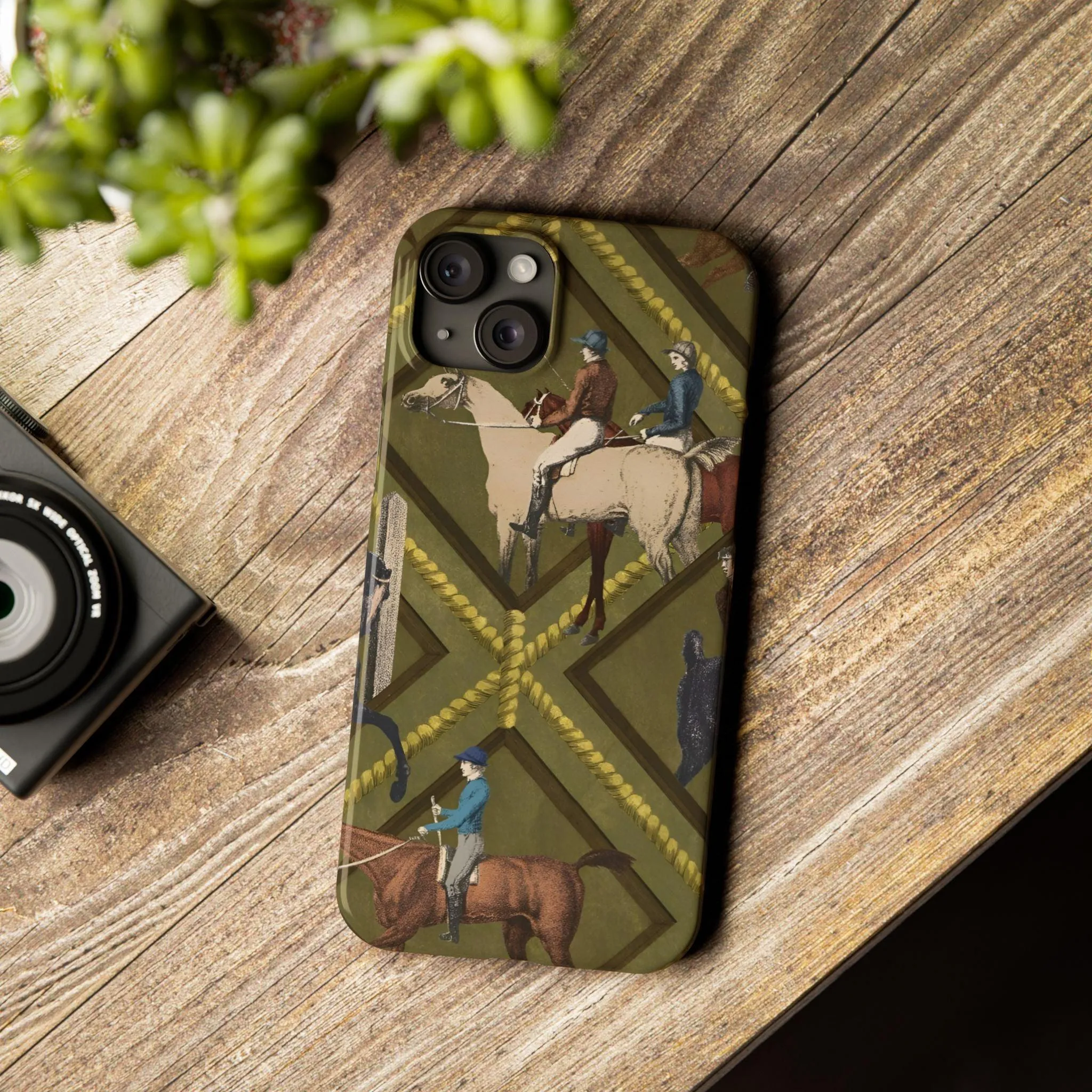 Vintage Equestrian Polo Prestige Slim iPhone Cases