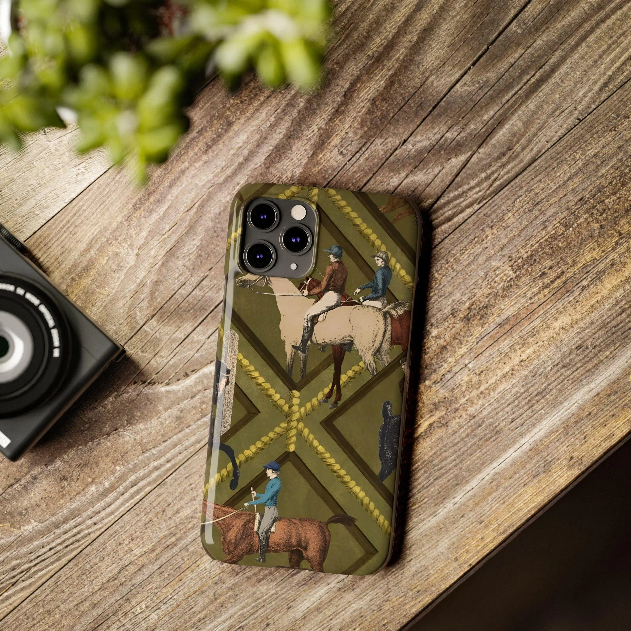 Vintage Equestrian Polo Prestige Slim iPhone Cases