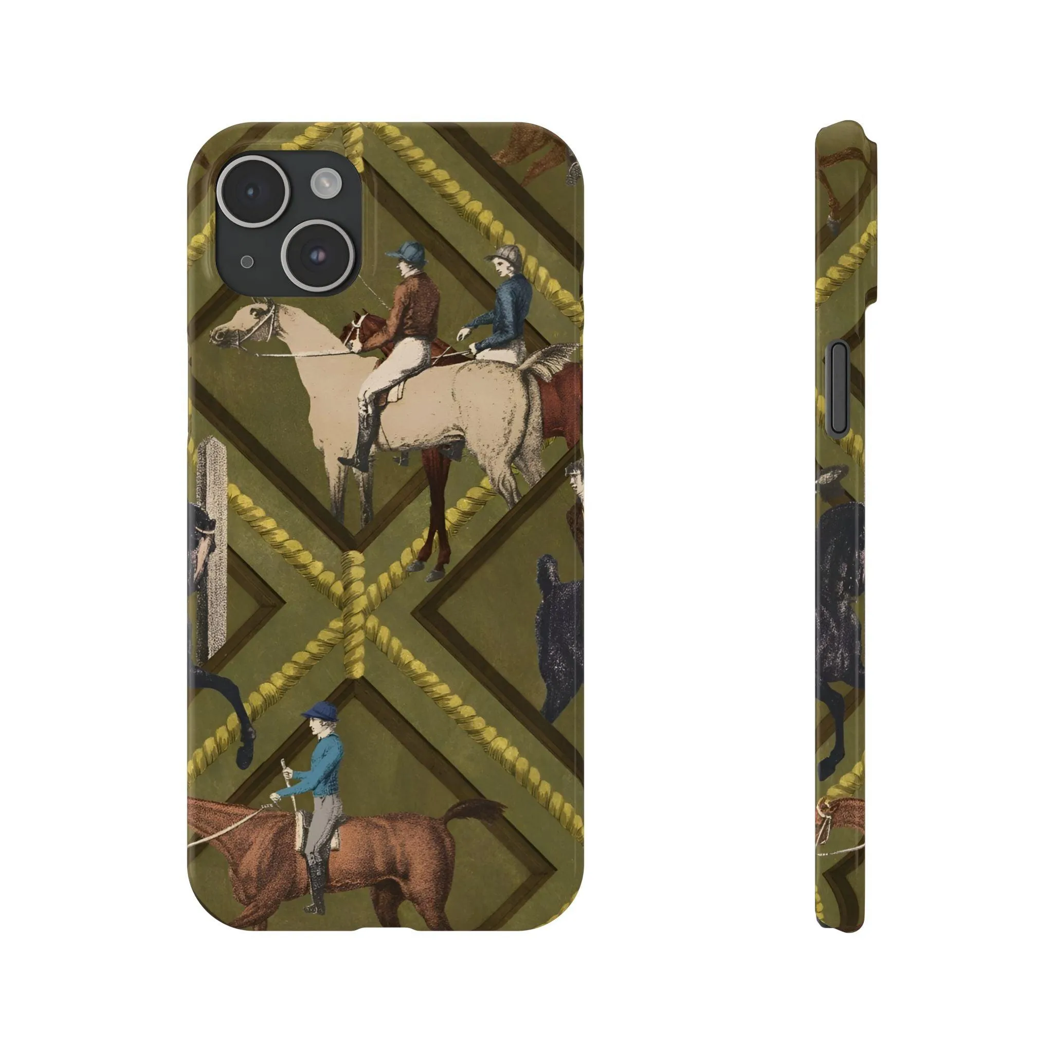 Vintage Equestrian Polo Prestige Slim iPhone Cases