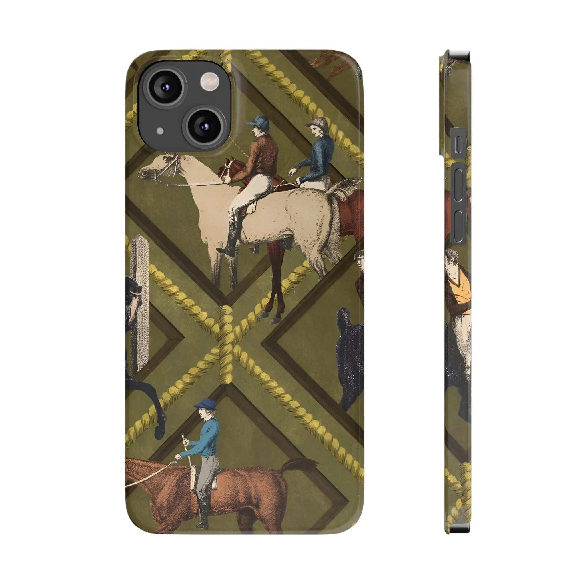 Vintage Equestrian Polo Prestige Slim iPhone Cases