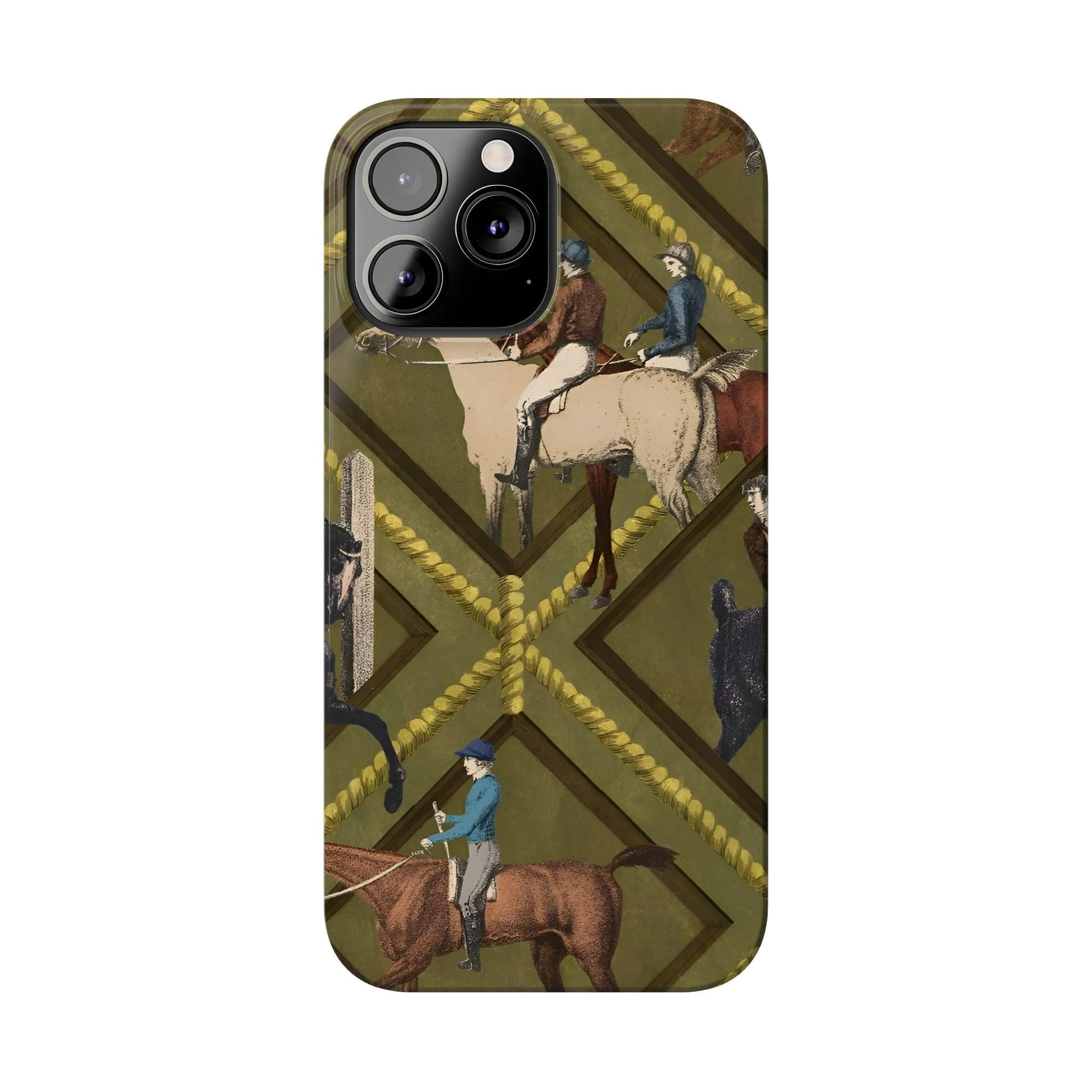 Vintage Equestrian Polo Prestige Slim iPhone Cases