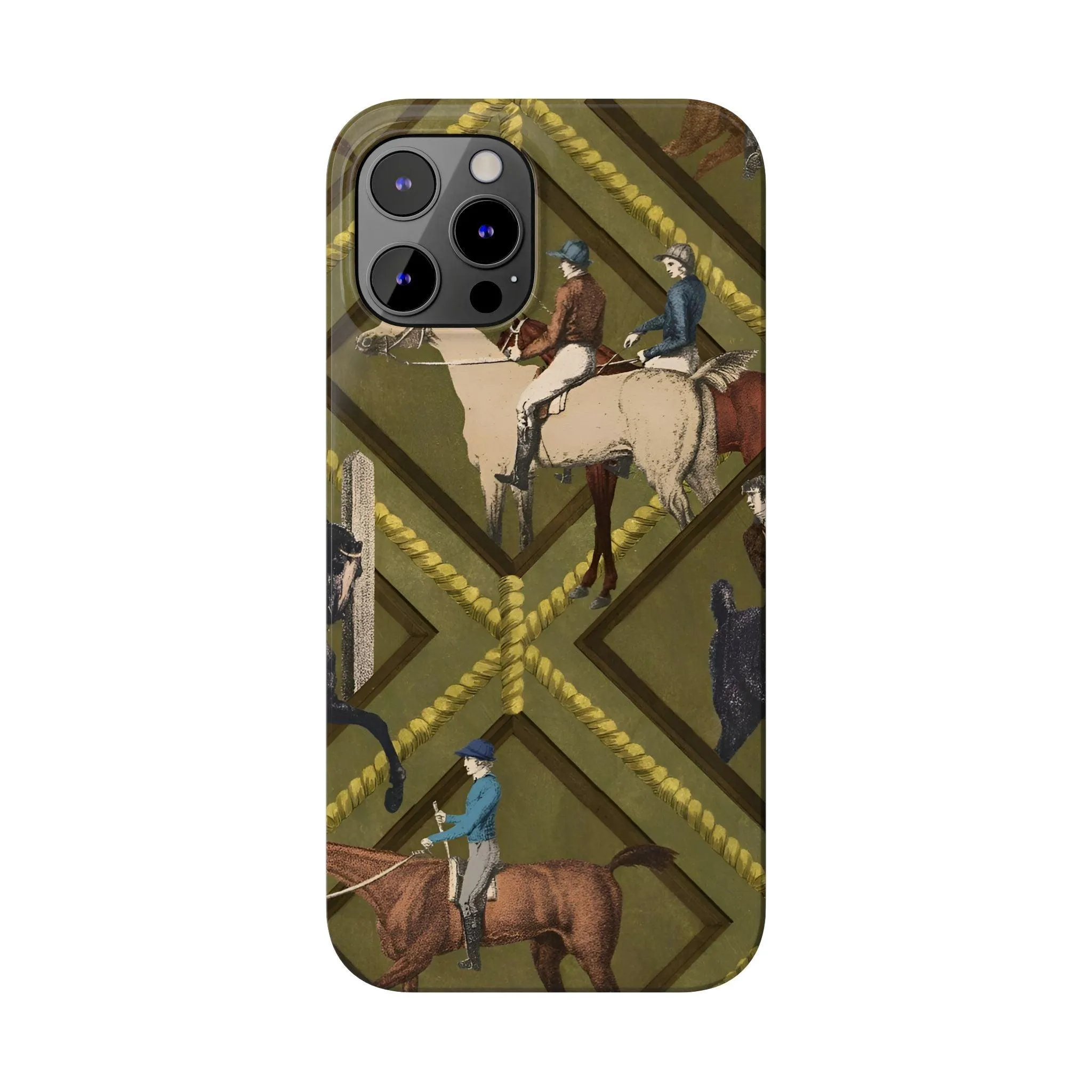 Vintage Equestrian Polo Prestige Slim iPhone Cases