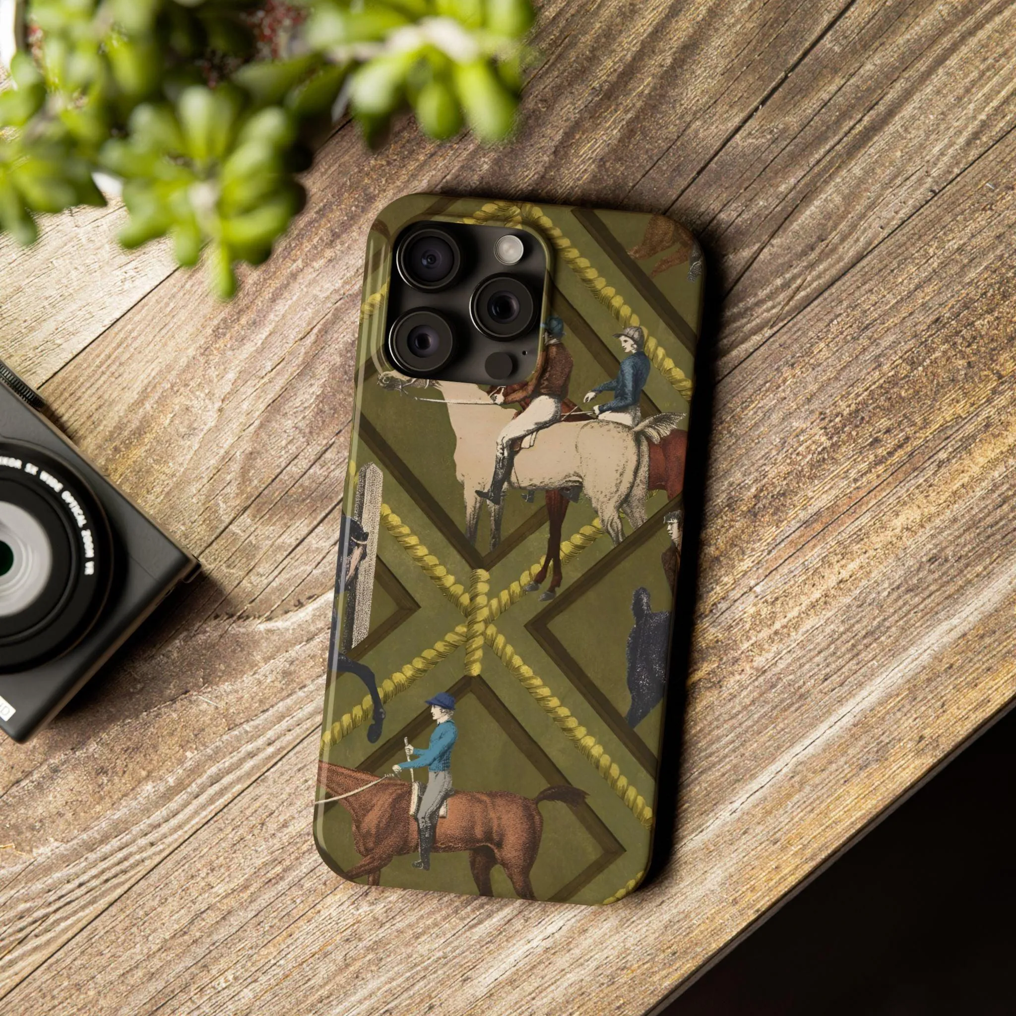 Vintage Equestrian Polo Prestige Slim iPhone Cases