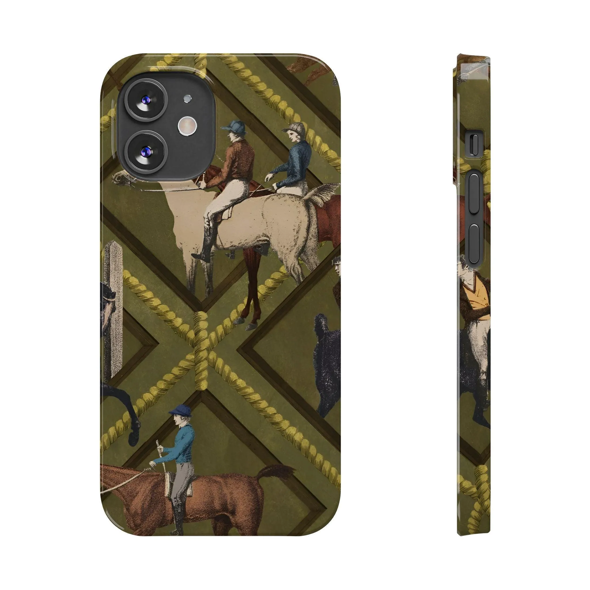 Vintage Equestrian Polo Prestige Slim iPhone Cases