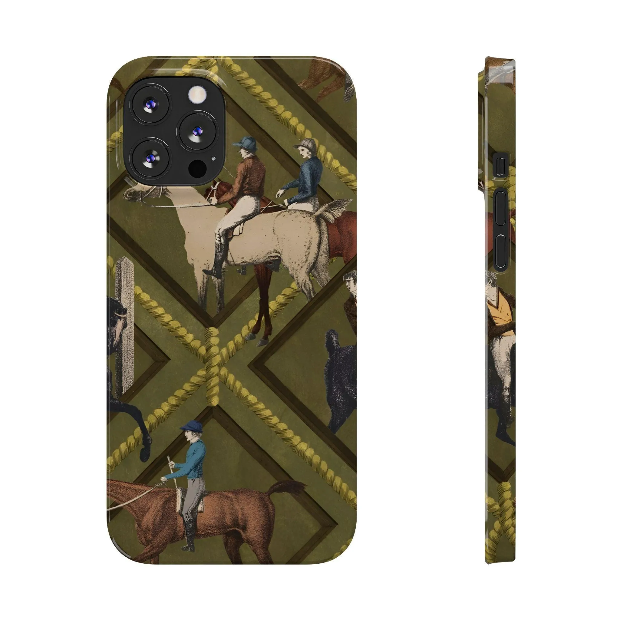 Vintage Equestrian Polo Prestige Slim iPhone Cases