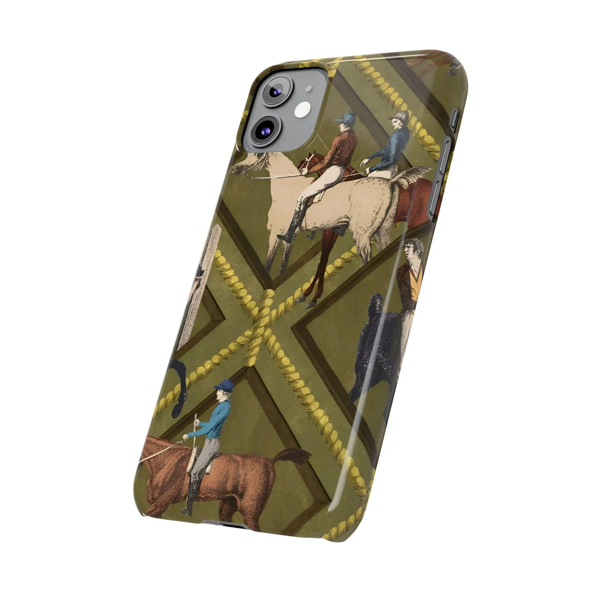 Vintage Equestrian Polo Prestige Slim iPhone Cases