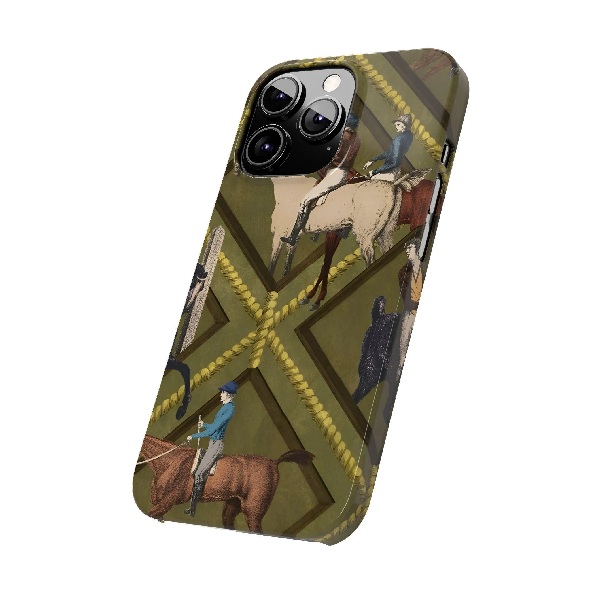 Vintage Equestrian Polo Prestige Slim iPhone Cases