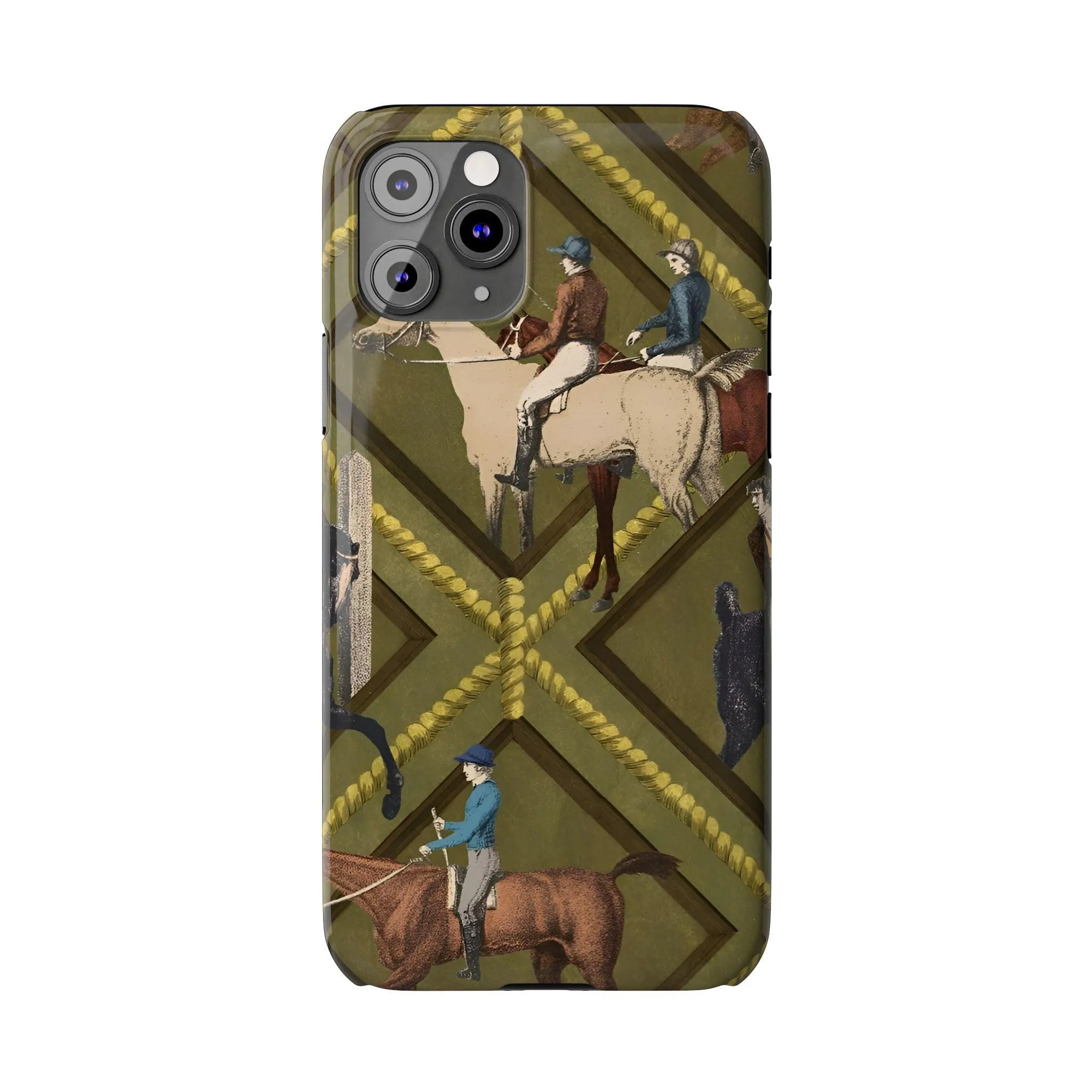 Vintage Equestrian Polo Prestige Slim iPhone Cases