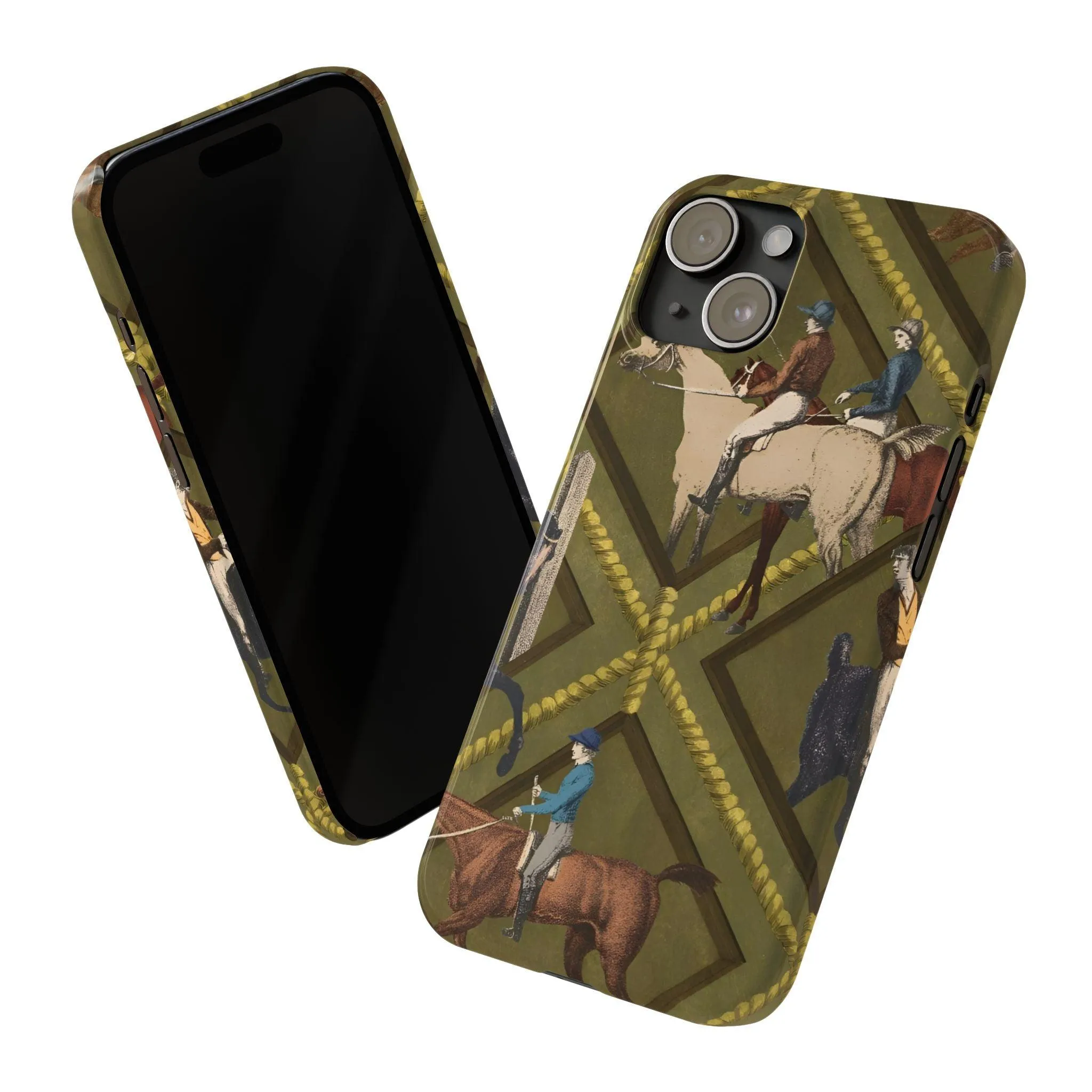 Vintage Equestrian Polo Prestige Slim iPhone Cases