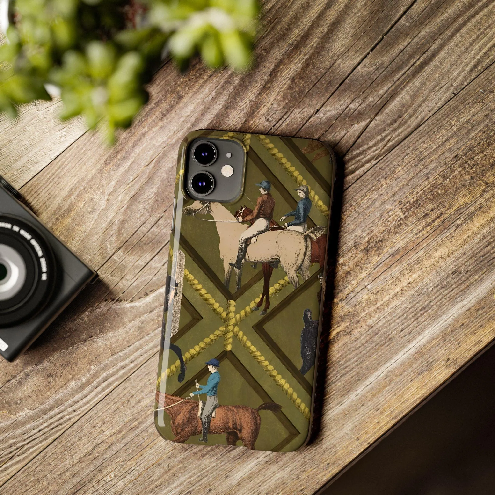 Vintage Equestrian Polo Prestige Slim iPhone Cases