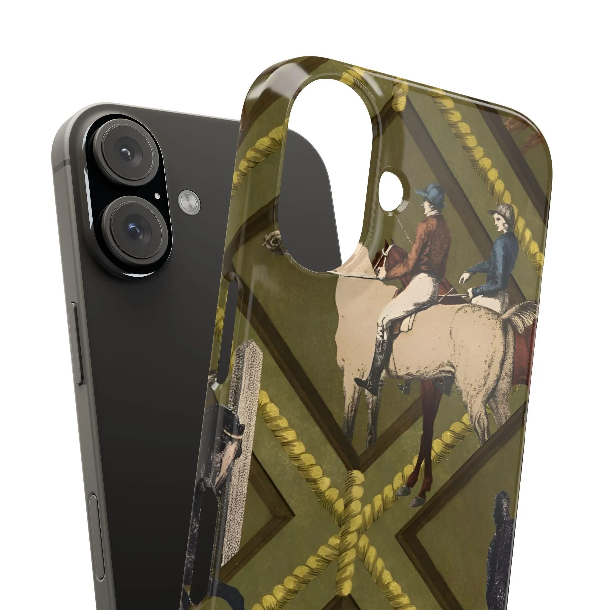 Vintage Equestrian Polo Prestige Slim iPhone Cases