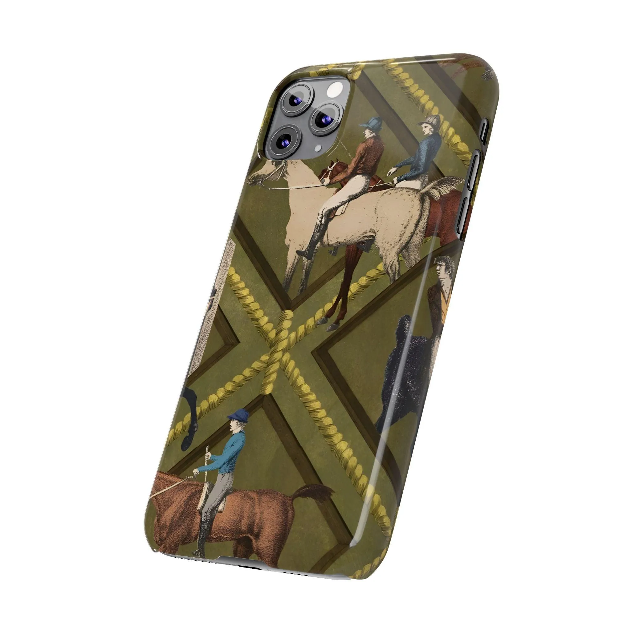 Vintage Equestrian Polo Prestige Slim iPhone Cases