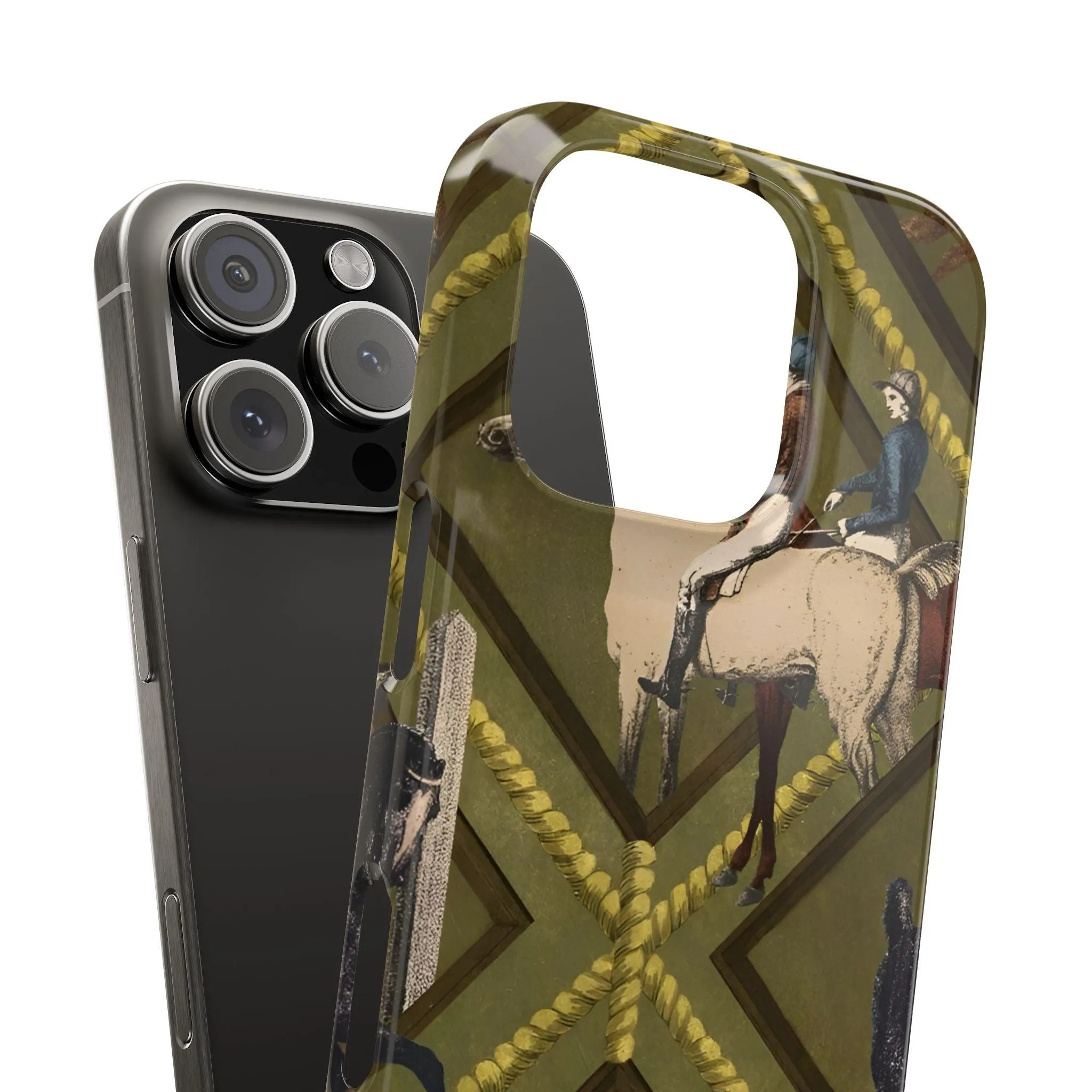 Vintage Equestrian Polo Prestige Slim iPhone Cases