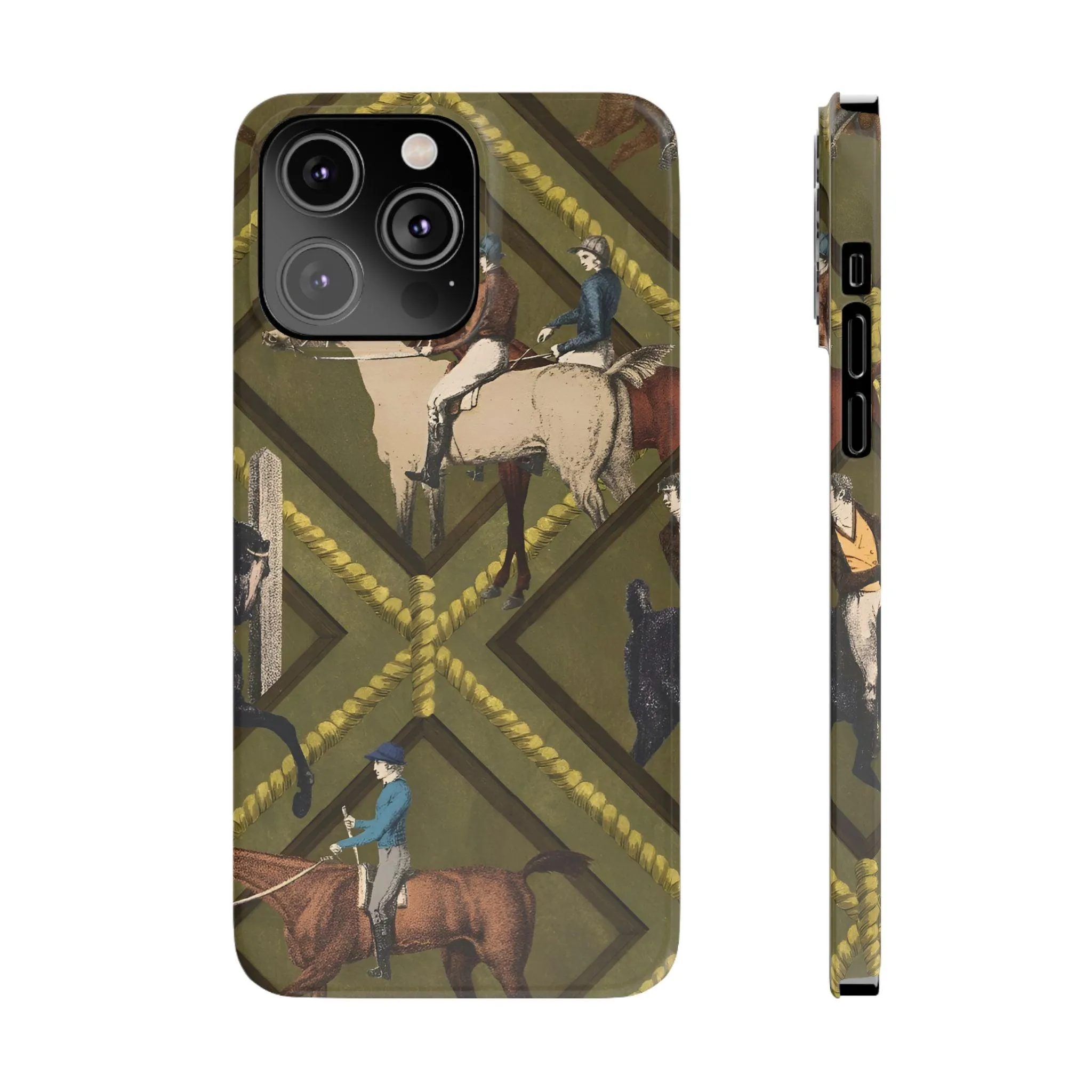 Vintage Equestrian Polo Prestige Slim iPhone Cases